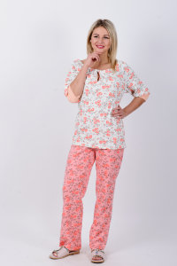 Пижама Д 57 (цветочный принт)