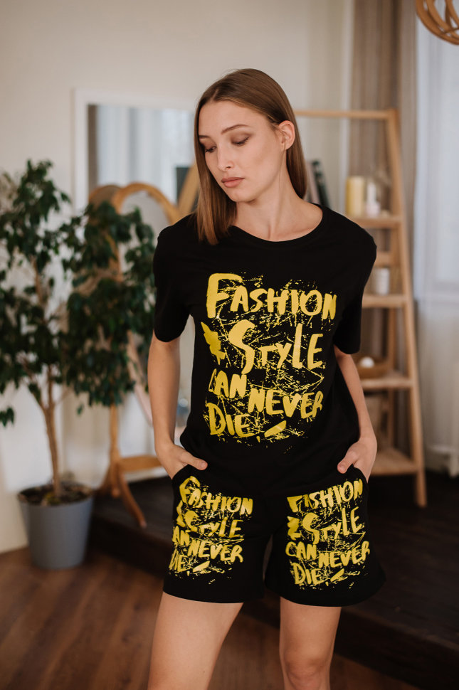 Женский костюм ЖК 029/1 (черный (Fashion Style))