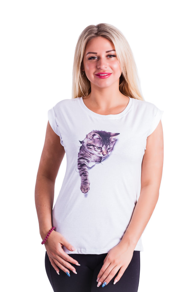Футболка Ф 163 (кошка)